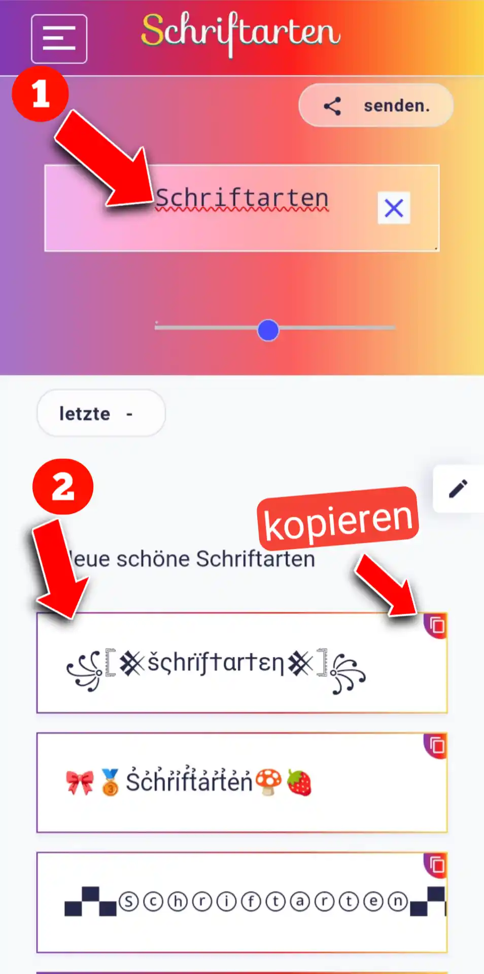 schriftarten
